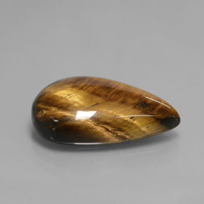 Tiger's eye marrom natural 12,18ct, formato de pêra, opaco