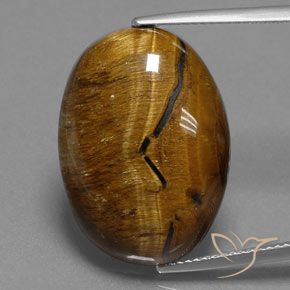 Olho de Tigre Marrom Quente Natural 25.02ct, oval, Opaco