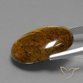 Olho de Tigre Marrom Quente Natural 25.02ct, oval, Opaco