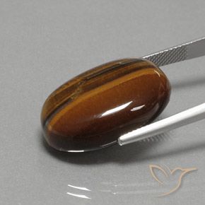 Olho de Tigre Marrom dourado Natural 27.02ct, oval, Opaco