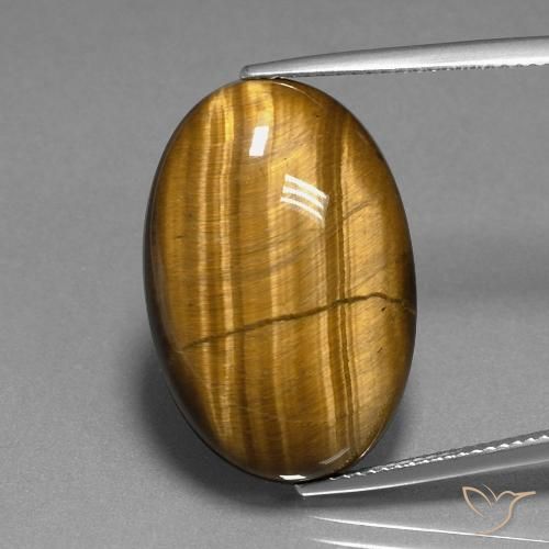 20.16ct Natural Marrom Quente Olho de Tigre, oval, Opaco