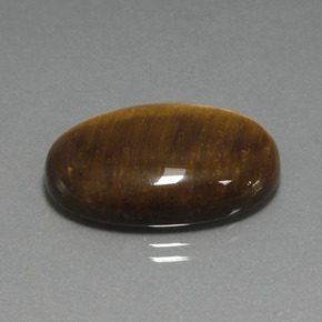 Tiger's eye marrom natural 20,98ct, corte oval, opaco