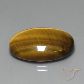 Olho de Tigre Marrom dourado Natural 20.41ct, oval, Opaco