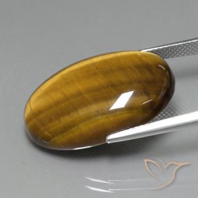 Olho de Tigre Marrom dourado Natural 20.41ct, oval, Opaco