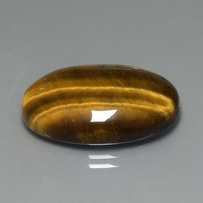 Olho de Tigre Marrom dourado Natural 20.01ct, Corte Oval, Opaco