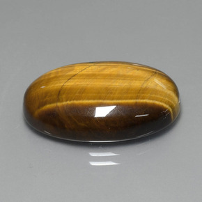 Tiger's eye marrom natural 20,74ct, corte oval, opaco