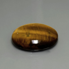 Tiger's eye marrom natural 22,43ct, corte oval, opaco