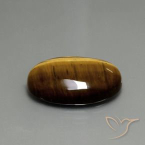 Olho de Tigre Marrom dourado Natural 20.36ct, oval, Opaco