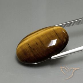 Olho de Tigre Marrom dourado Natural 20.36ct, oval, Opaco