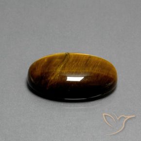 Olho de Tigre Castanho médio Natural 21.02ct, oval, Opaco