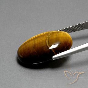 Olho de Tigre Castanho médio Natural 21.02ct, oval, Opaco