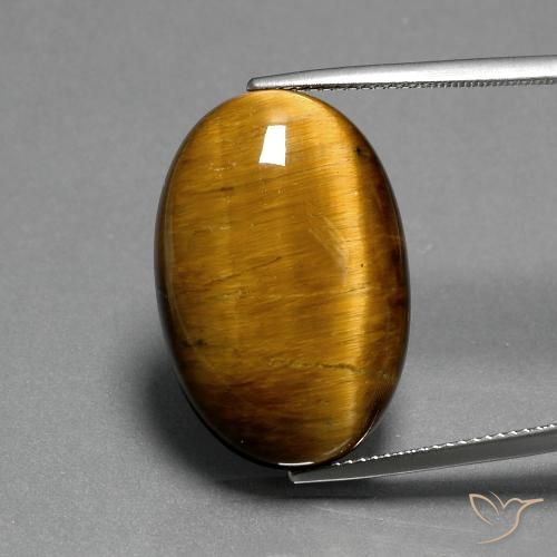20.82ct Natural Marrom Quente Olho de Tigre, oval, Opaco