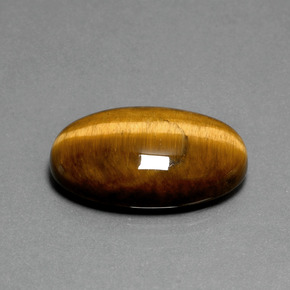 Tiger's eye marrom natural 20,16ct, corte oval, opaco