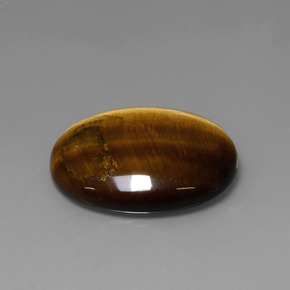 Tiger's eye marrom natural 22,74ct, corte oval, opaco