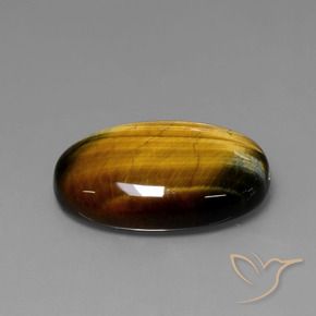Olho de Tigre Castanho médio Natural 20.61ct, oval, Opaco