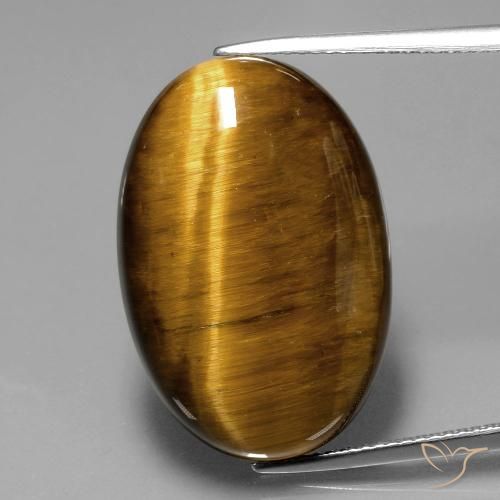 20.28ct Natural Marrom Quente Olho de Tigre, oval, Opaco