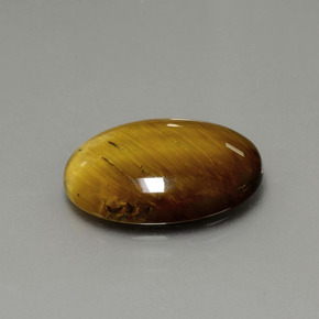 Tiger's eye marrom natural 7,51ct, corte oval, opaco