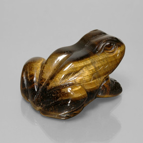 Tiger's eye marrom natural 284,94ct, forma extravagante, opaco