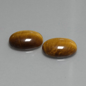 Pedras preciosas de tiger's eye marrom natural de 9,08 ct, corte oval, opaco