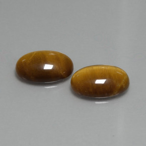 Pedras preciosas de tiger's eye marrom natural de 9,04 ct, corte oval, opaco