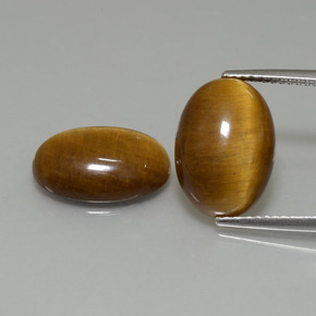 Pedras preciosas de tiger's eye marrom natural de 9,19 ct, corte oval, opaco