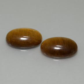 Pedras preciosas de tiger's eye marrom natural de 9,19 ct, corte oval, opaco