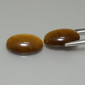 Pedras preciosas de tiger's eye marrom natural de 9,19 ct, corte oval, opaco