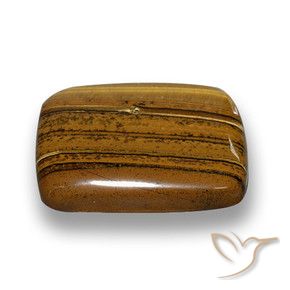 Olho de Tigre Gingerbread Marrom Natural 41.49ct, Almofada, Opaco