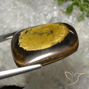 Olho de Tigre Marrom-amarelado Natural 43.20ct, Chique, Opaco