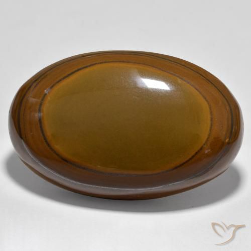 93.95ct Natural Castanho médio Olho de Tigre, oval, Opaco