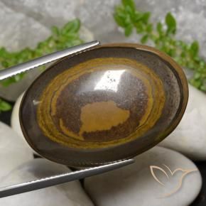 Olho de Tigre Marrom Quente Natural 39.14ct, oval, Opaco