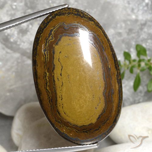 51.22ct Natural Marrom Quente Olho de Tigre, oval, Opaco