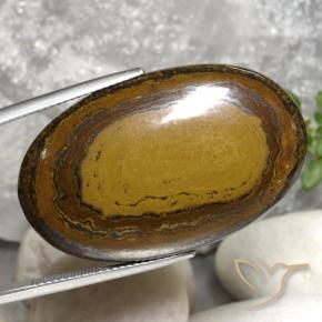 Olho de Tigre Marrom Quente Natural 51.22ct, oval, Opaco
