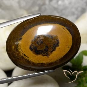 Olho de Tigre Marrom Quente Natural 36.09ct, oval, Opaco