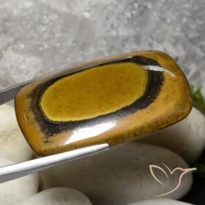 Olho de Tigre Marrom Quente Natural 98.03ct, Almofada, Opaco