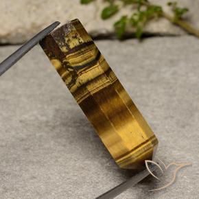Olho de Tigre Marrom Quente Natural 21.64ct, Chique, Opaco