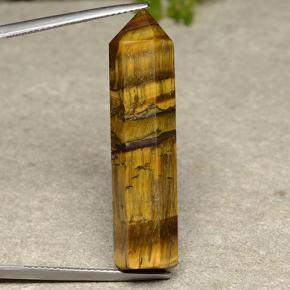 Tiger's eye marrom natural 24,29ct, forma extravagante, opaco