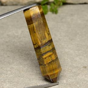 Tiger's eye marrom natural 24,29ct, forma extravagante, opaco