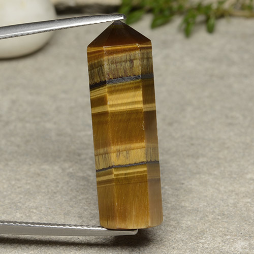 Tiger's eye marrom natural 21,18ct, forma extravagante, opaco