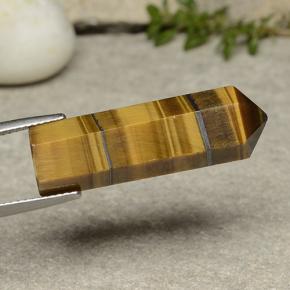 Tiger's eye marrom natural 21,18ct, forma extravagante, opaco