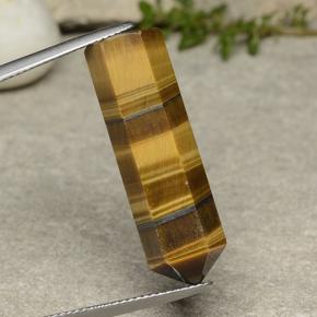Tiger's eye marrom natural 21,18ct, forma extravagante, opaco