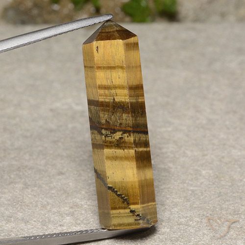 19.17ct Natural Marrom dourado Olho de Tigre, Chique, Opaco