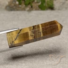 Olho de Tigre Marrom dourado Natural 19.17ct, Chique, Opaco