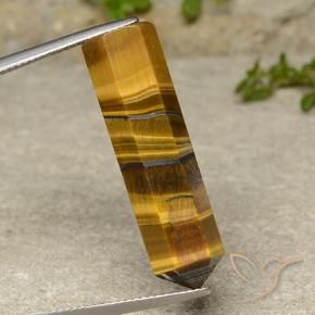 Olho de Tigre Marrom dourado Natural 22.27ct, Chique, Opaco