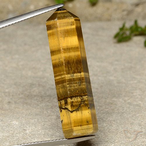 22.34ct Natural Marrom-amarelado Olho de Tigre, Chique, Opaco