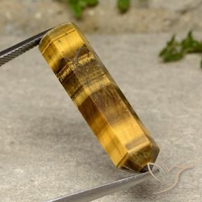 Olho de Tigre Marrom-amarelado Natural 22.34ct, Chique, Opaco