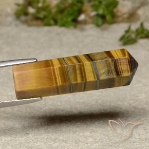 Olho de Tigre Castanho médio Natural 21.50ct, Chique, Opaco