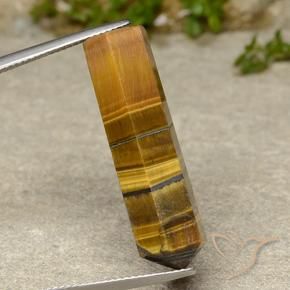 Olho de Tigre Castanho médio Natural 21.50ct, Chique, Opaco