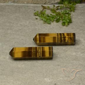 Pedras preciosas de Olho de Tigre Marrom-amarelado natural de 44.33 ct, Chique, Opaco