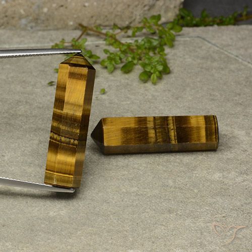 43.57ctw Natural Marrom-amarelado Olho de Tigre, Chique, Opaco